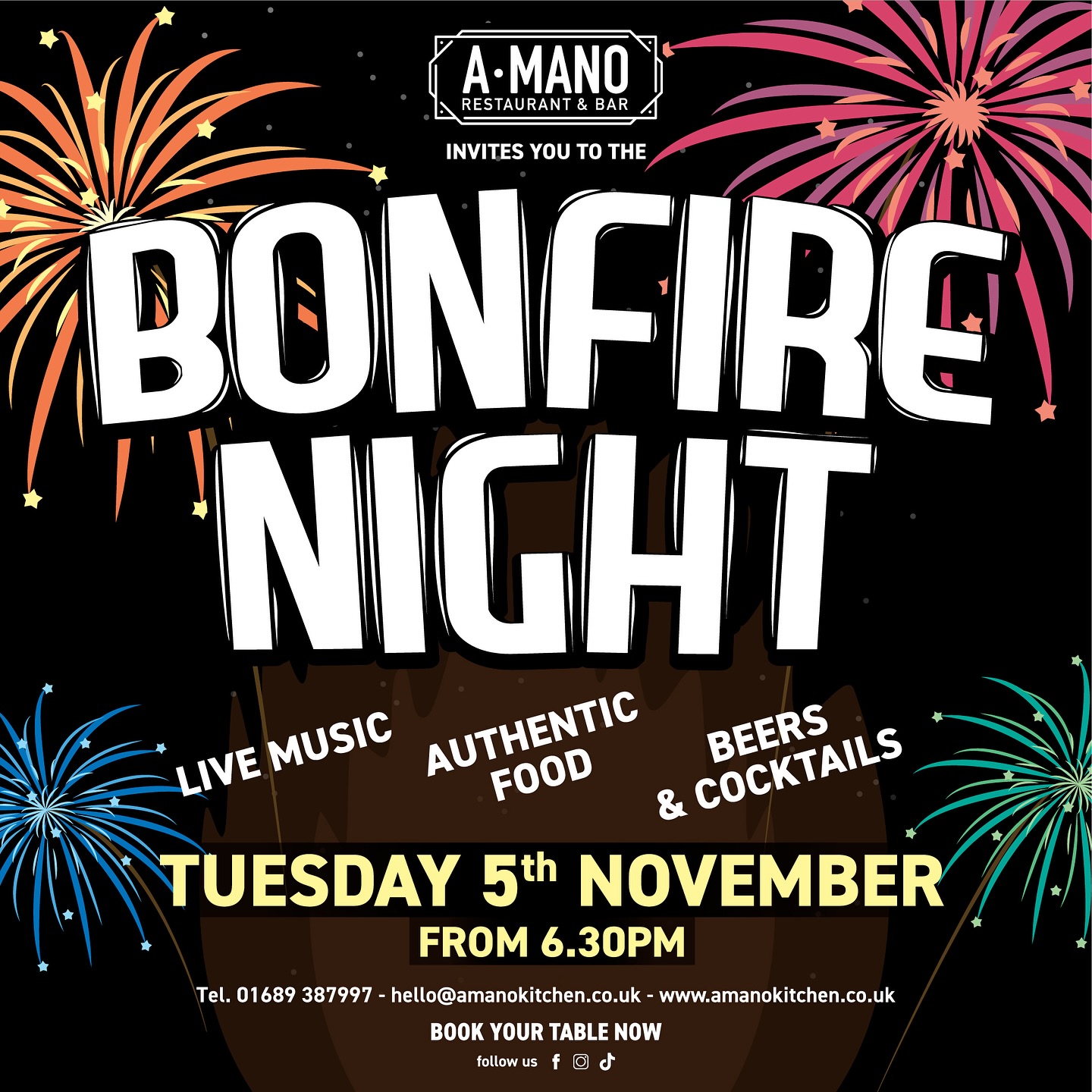 Bonfire Night at A MANO!